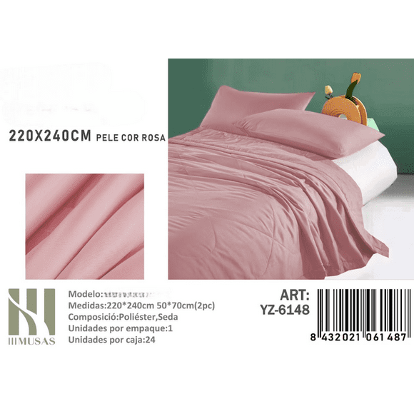 Plumon Palo De Rosa 2 Plazas Medidas 220x240cm