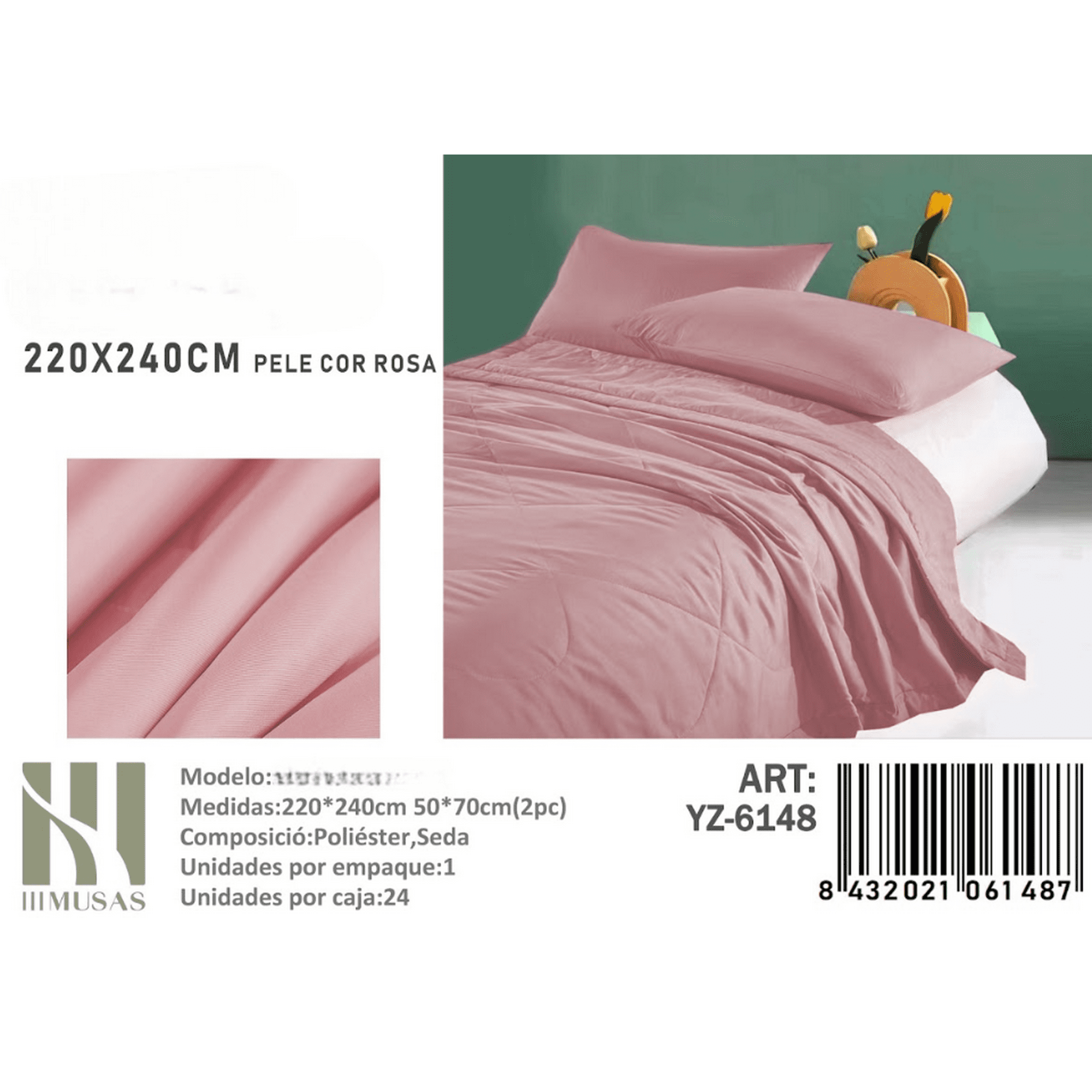 Mundo Shopping - Plumon Palo De Rosa 2 Plazas Medidas 220x240cm