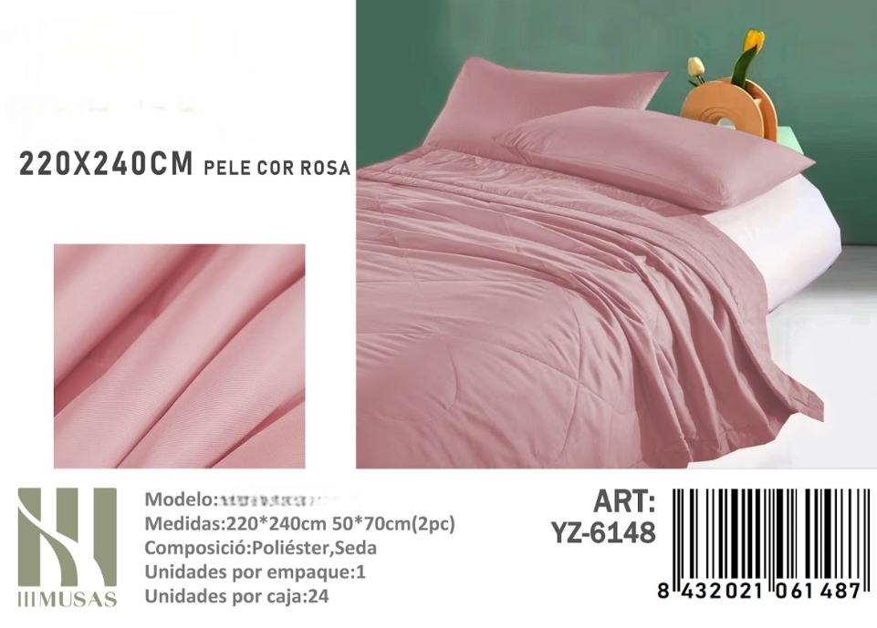 Mundo Shopping - Plumon Palo De Rosa 2 Plazas Medidas 220X240Cm