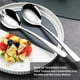 thumbnail image 5 of Cubiertos para ensalada de acero inoxidable, juego de 4, cubiertos para servir, tenedor/cuchara de acero inoxidable, juego de cubiertos para ensalada de acero inoxidable, tenedores para ensalada, cuch, 5 of 5