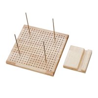 Magideal - Tablero De Bloqueo De Crochet, Tablero De Clavijas Para Varillas De Crochet, Soporte Incluido, Tablero De Crochet De Madera Para Bloquear Para Tejer Y