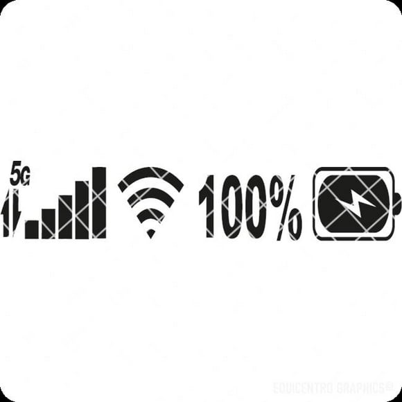 Sticker Wi-Fi Señal Energía Power Smartphone Auto Camioneta