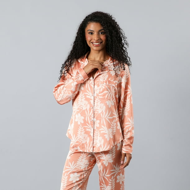 Set Camisero + Pantalon Satin Print Flores Mujer 33760-241
