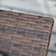 thumbnail image 4 of Mesa auxiliar Outsunny de ratán para exteriores de 2 niveles con orificio para sombrilla, 4 of 7