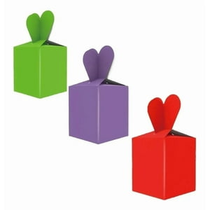 Genérico - Set 6 Caja Regalo Dulces Cotillón Diseño Corazón Eventos Jhn