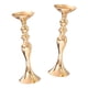thumbnail image 2 of 2 Candelabros De Metal Con Soporte Largo, Jarrón De Flores Dorado-M, 2 of 5