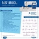 thumbnail image 2 of Máquina de Coser y Bordadora NS1850DCL Blanco, 2 of 7