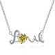 thumbnail image 2 of Collar Colgante Rosa/azul/amarillo para Mujer, Collar de Diamante Moissanita 1 Uds Color D VVS1, Regalos de Joyería para el Día de San Valentín Aniversario de Boda con Certificado, 2 of 9