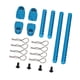 thumbnail image 2 of Columna De Carcasa De Coche RC 1/10 Que Reemplaza Directamente Una Aleación De Aluminio Resistente Para TT02 Azul, 2 of 5