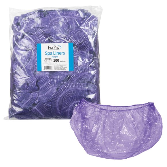 Revestimientos para spa ForPro Professional Collection, color morado, 100 unidades