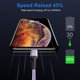 thumbnail image 4 of Cable USB‑C Durcord Pack de 2, 2 m, carga rápida, morado, 4 of 7