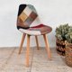 thumbnail image 1 of Silla Patchwork Da Vinci | Ecocuero Claro cafe, 1 of 6