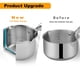 thumbnail image 2 of Olla Saucepan Cyrosa de Acero Inoxidable 2.5QT con Tapa Colador, 2 of 7
