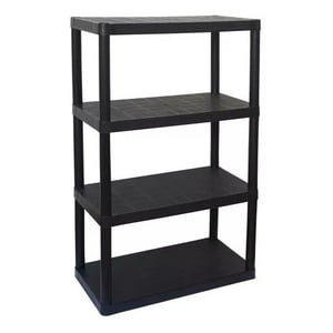 Kidscool - Estante Plastico Multiuso 4 Niveles Negro
