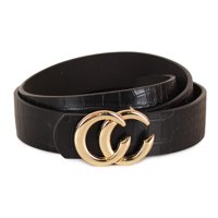 Carven Paris - Cinturón De Mujer Iris Negro