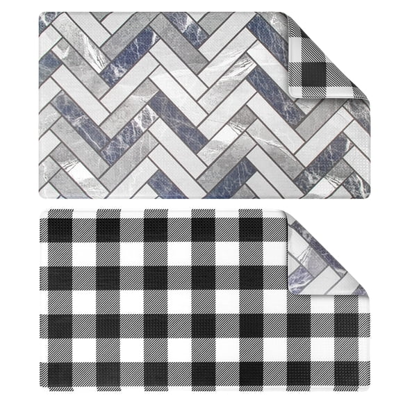 Alfombra de cocina antifatiga OPUX reversible 32 x 17 pulgadas
