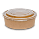 thumbnail image 3 of 100 bowls kraft con tapa plástica envases 750cc Beige, 3 of 3