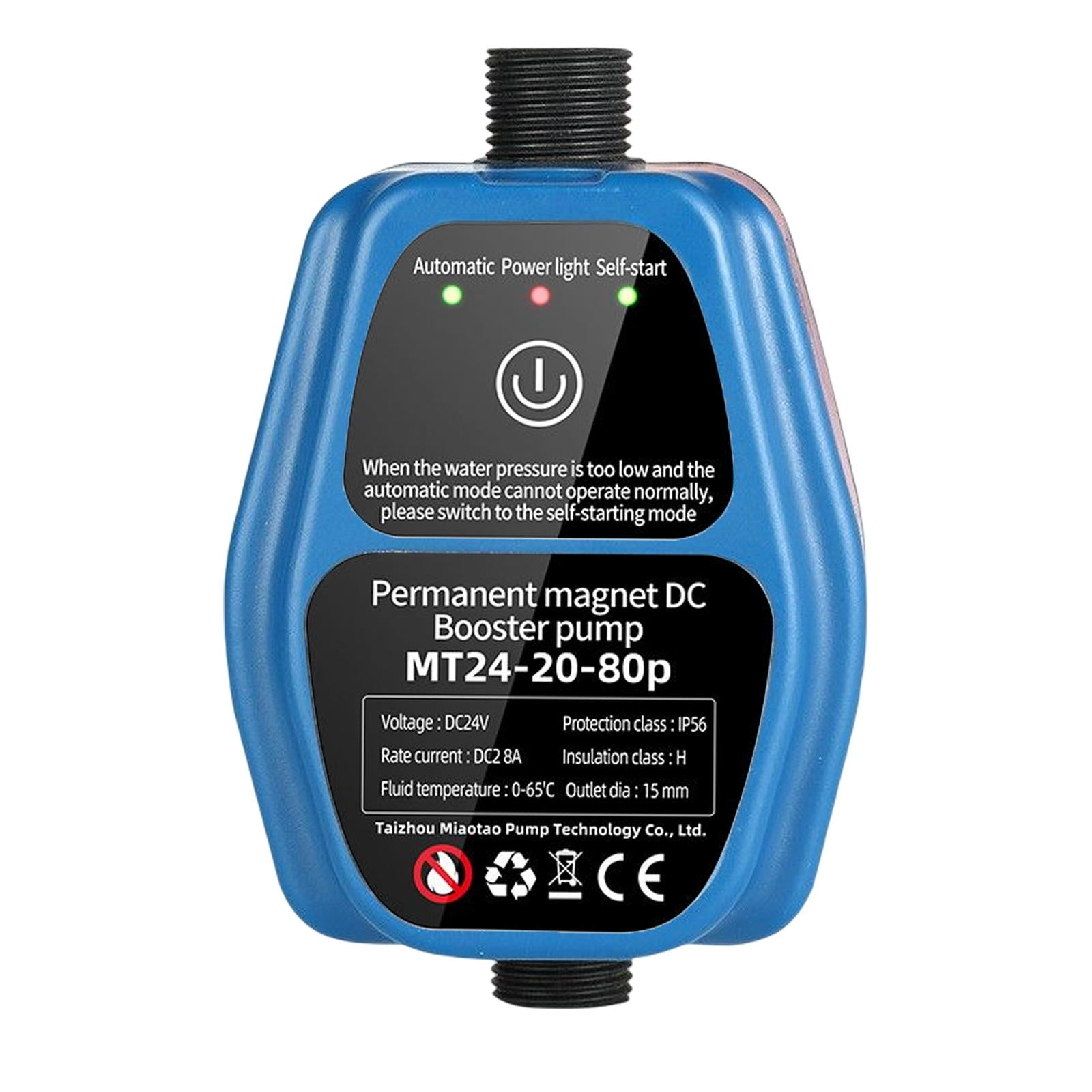 Bothyi - Controlador De Bomba De Aumento De Presión De Agua De 24v, Baño, Jardín, Silencioso, Automático, Azul