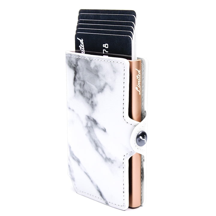 Limited - Billetera - Marmol - Slim - Gold, Con Monedero