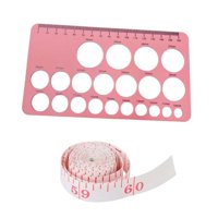 Bothyi - Reglas De Pezón Para Medir El Tamaño De La Brida Medir El Tamaño De La Brida Portátil Reutilizable Rosa Suave