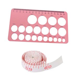 Bothyi - Reglas De Pezón Para Medir El Tamaño De La Brida Medir El Tamaño De La Brida Portátil Reutilizable Rosa Suave