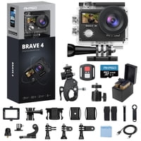 Cámara De Acción Akaso Brave 4 4K 30 Fps 20 Mp Resistente Al Agua 131 Pies