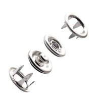 Genérica - Set De 100 Broches Metálicos A Presión 9.5Mm