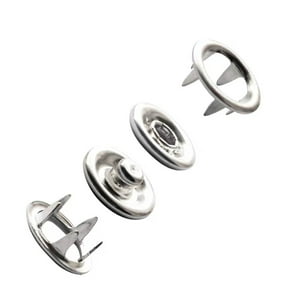 Genérica - Set De 100 Broches Metálicos A Presión 9.5Mm