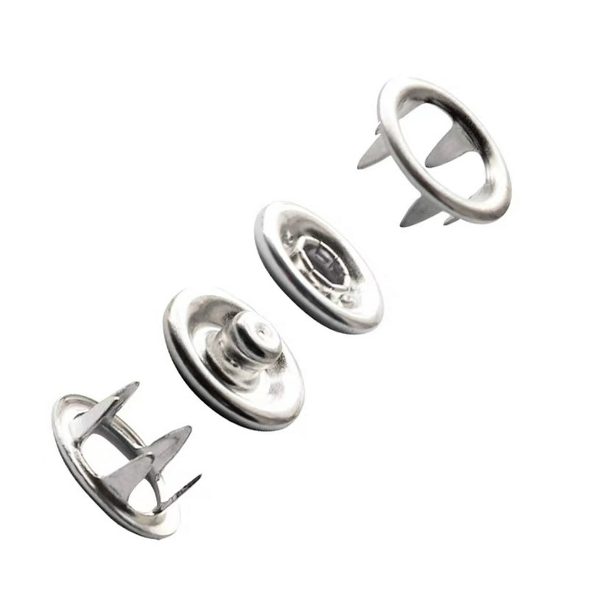 Genérica - Set De 100 Broches Metálicos A Presión 9.5mm