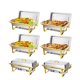 thumbnail image 1 of Set de Bandejas Calentadoras ROVSUN 6 Piezas 9QT Oro Plata, 1 of 8