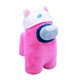 thumbnail image 2 of Peluche Just Toys LLC Among Us rosa con orejas de gato, 2 of 6