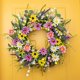 thumbnail image 3 of Corona de verano con flores silvestres Yawwind, 60 cm, con margaritas y lavanda, 3 of 9