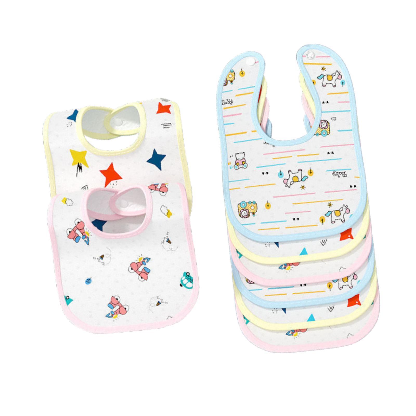 Magideal - 8 Baberos Para Eructar Para Bebés, Baberos Para Comer, Babero Tipo Bandana Suave Y Fácil De Limpiar, Babero Babeante Para Bebés Recién Nacidos Y Niños