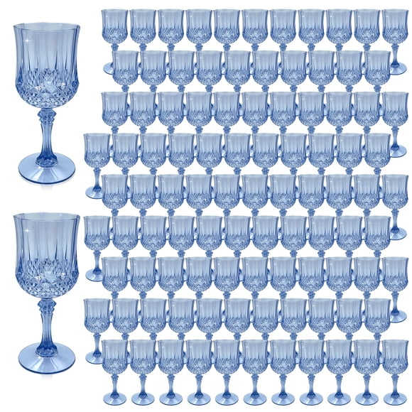 Vasos para Beber LEYIQU Copas de Vino de Plástico 17x7 cm Azul