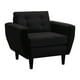 thumbnail image 2 of Sofa Bote 1c Felpa 00 Negro, 2 of 6