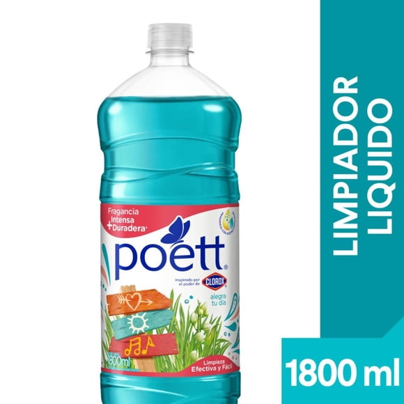 Limpiador Pisos Desinfectante Alegra tu día Botella, 1.8 L