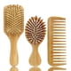 thumbnail image 1 of Juego de cepillos y peines de bambú para el cabello, peine para mujer y cepillo de paleta de madera desenredante, ideal para cabello húmedo o seco., 1 of 7