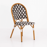 Klik Muebles - Silla De Jardín Parisina Con Diseño Geométrico Trenzado