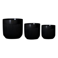 Genérico - Set 3 Macetero Decorativo Acanalado Estilo Minimalista Jhn