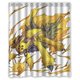 thumbnail image 1 of Cortina de ducha de monstruo amarillo, juego de cortina de baño con ganchos, tamaño 60 x 72 pulgadas, 1 of 3