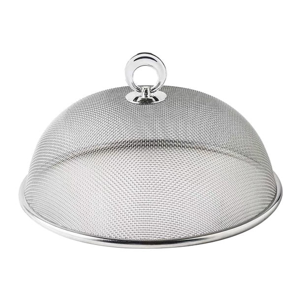 Cubierta De Malla Metálica Para Comida, Cubierta Para Servir Para Fiesta Al Aire Libre, Camping, Diámetro 24cm