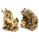thumbnail image 2 of 2 Uds Estatuilla De Animal Chino De Latón Puro Ornamento De Estatua Tigre + Buey, 2 of 6
