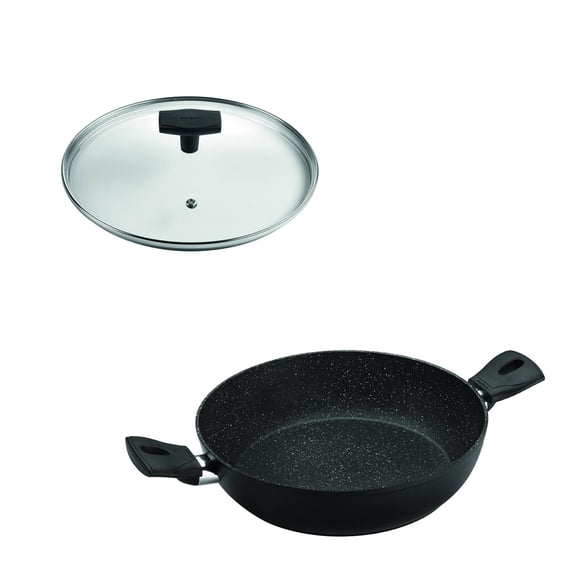 SET Wok 28cm 2 Asas Antiadherente con Tapa Daily