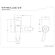 thumbnail image 2 of Soporte de barra deslizante para ducha Kingston Brass K1014AW, blanco, 2 of 2