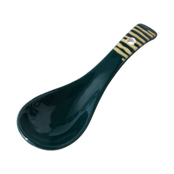 1pc Ceramic Soup Spoon - Perfect for Serving Chinese Noodles, Ramen, Oatmeal & More!