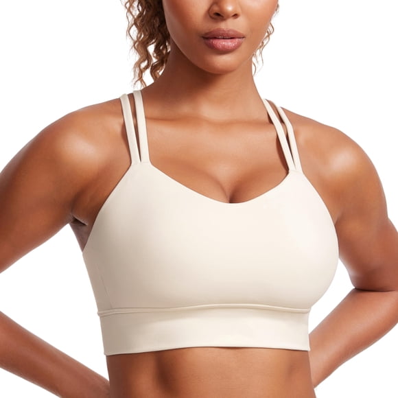 Sujetador deportivo CRZ YOGA Sofdness Mold Butterluxe Strappy White M