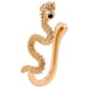 thumbnail image 2 of Anillo en Forma de Serpiente, Clip , Estilo Punk, Piercing Falso, Abrazadera Ligera en Forma de U, de Cobre para Mujeres, Hombre , Dorado, 2 of 5