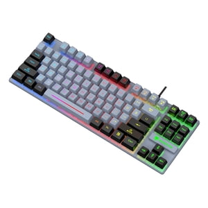 Bothyi - Teclado Para Juegos Por Cable De 87 Teclas Con Retroiluminación Led Colorida Para Escribir En El Ordenador Portátil Y De Escritorio