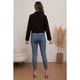 thumbnail image 3 of Blazer Corto Mujer Algodón Unicolor Solapa Casual Trabajo 0080, 3 of 3