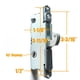thumbnail image 3 of Juego de manijas para puerta de patio y cerradura de embutir HaUsun, color blanco fundido a presión, 3 of 7